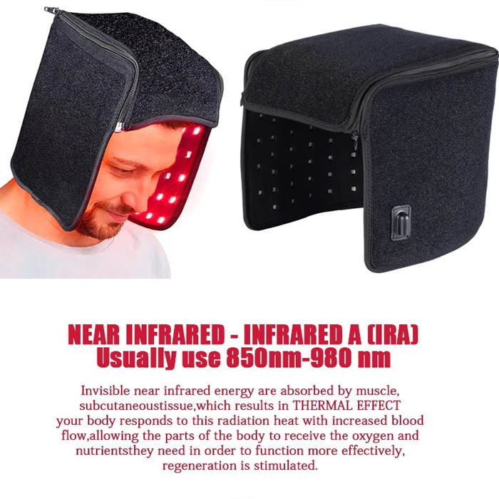 Custom Red Light Therapy Helmet Hair Loss Treatment Cap For Pain Relief