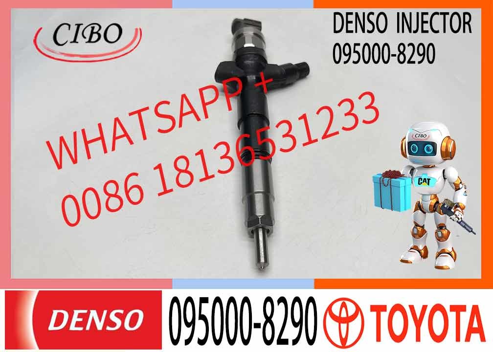 China Supplier Common Rail Injector 095000-8290 23670-09330 For Toyota Hilux / Fortuner 1KD-FTV