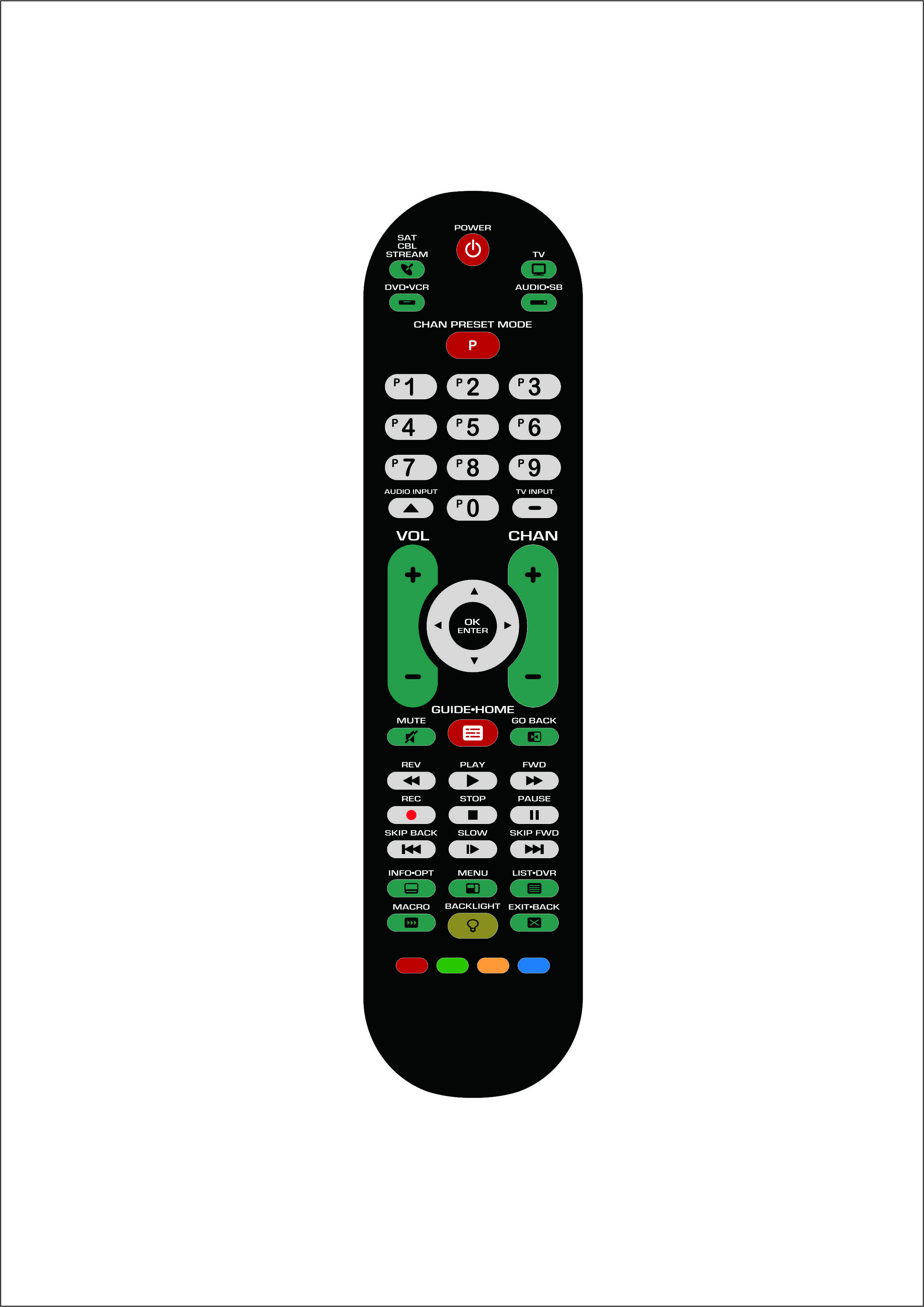 2.4Ghz Bluetooth Remote For Smart Tv Nice Reception Range With USB Function
