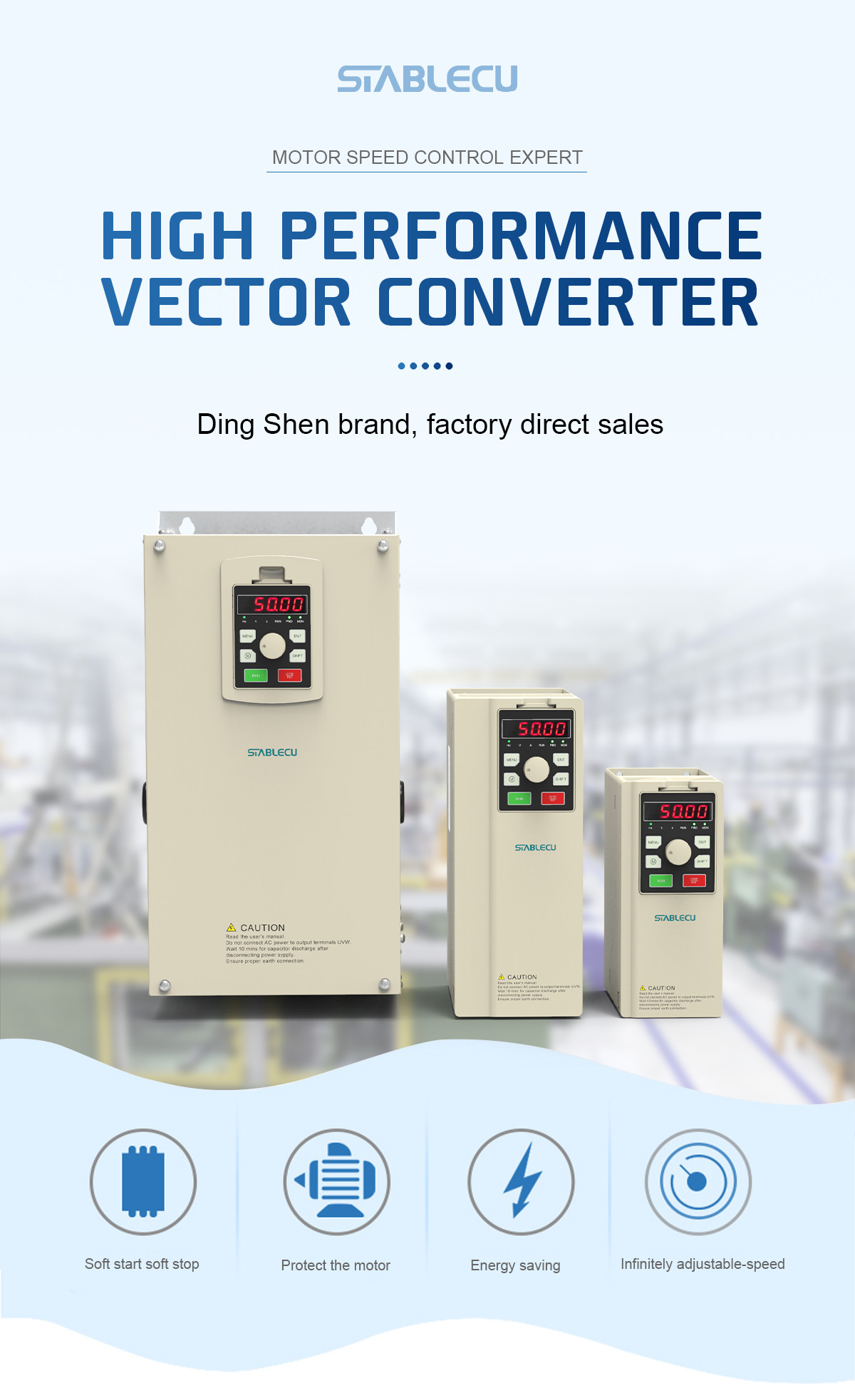 220V 380V Variable Frequency Inverter 0.75-630KW Gray Color