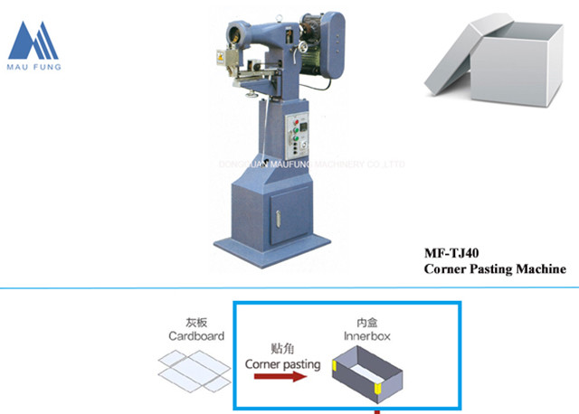 Semi Auto Gift Box Cover Gluing Machine Rigid Box Making Machine MF-SCM500