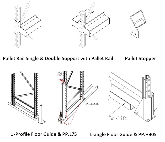 Drive in Rack Heavy Duty Pallet Rack  Drive  Through Racking