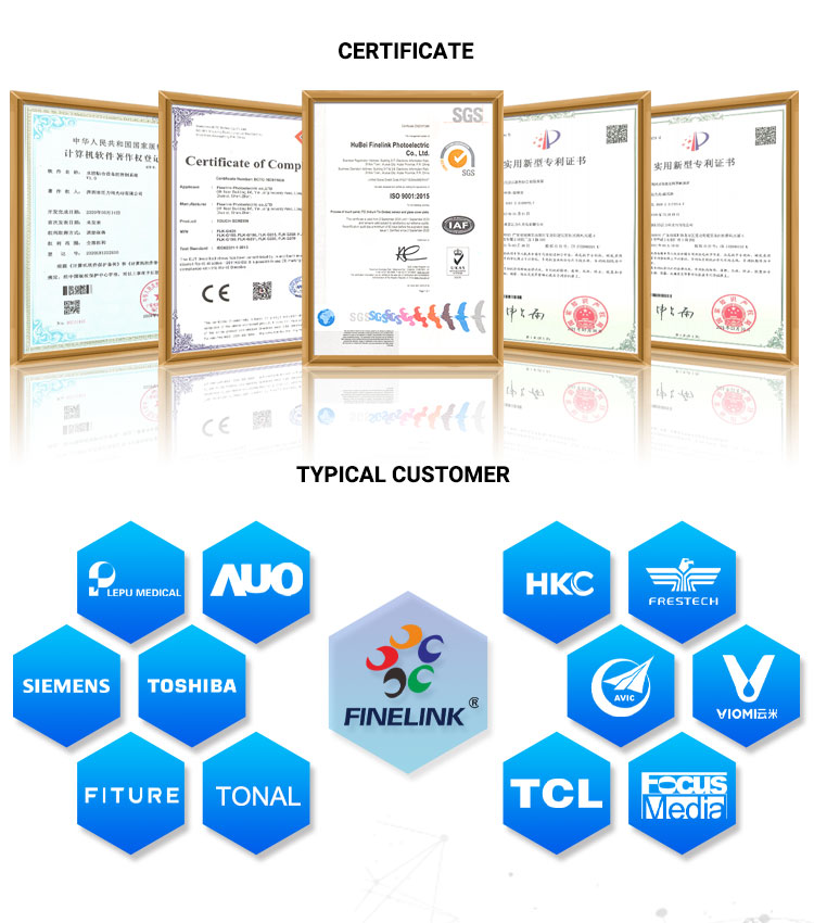 21.5 Inch Fully Laminated AG Anti-Glare Custom Touchscreen