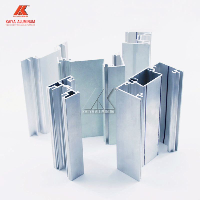 6063 Extruded Construction Sliding Door Aluminum Alloy Profile For UK Market