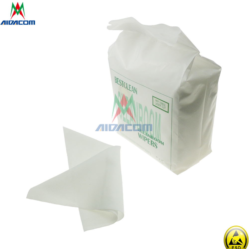Anti Static Esd Microfiber Cleanroom Wiper 140gsm Polyester