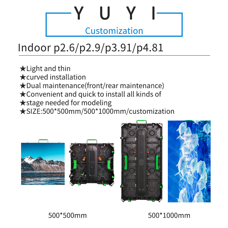 Video Wall P3.91 Indoor Outdoor Rental LED Display Screen with 1920Hz Refresh Rate and Full Color LED Module