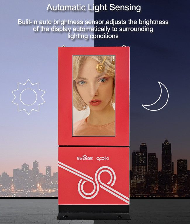 32 / 43 / 55 / 65 / 75 Inch Outdoor Digital Signage Customizing Color