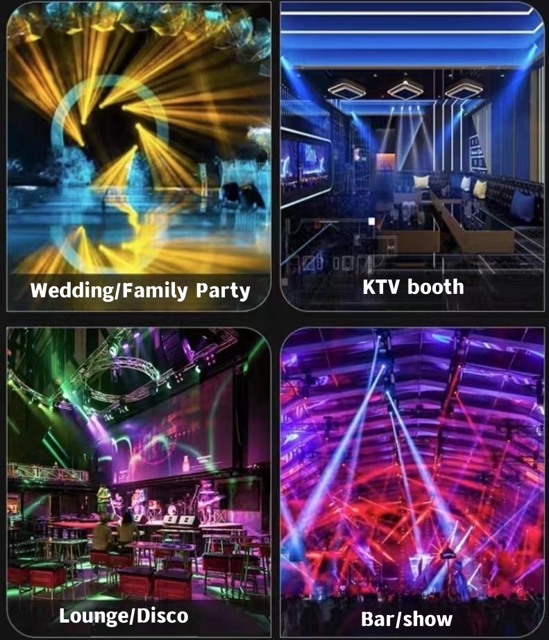 Stage Head Moving Lights Beam Shaking Head DJ Party Disco LED Stage Light LED100W