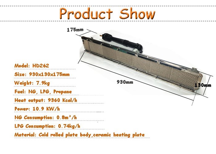 Economic Catalytic Gas Burner Infrared For Preheat Treatment Booth