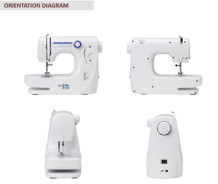 Double Needle 12 Stitches Zig Zag Electric Sewing Machine for Clothes As Requested