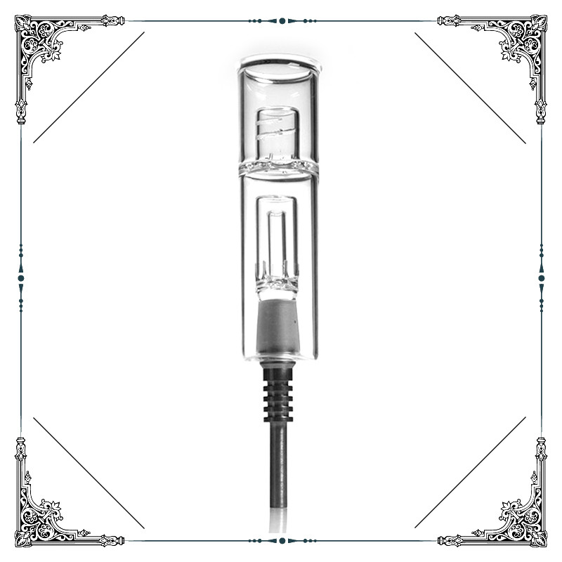 14mm Clear Titanium Tip Mini Nectar Collector Kit Quartz Tip Oil Rig Concentrate Honey Dab Straw