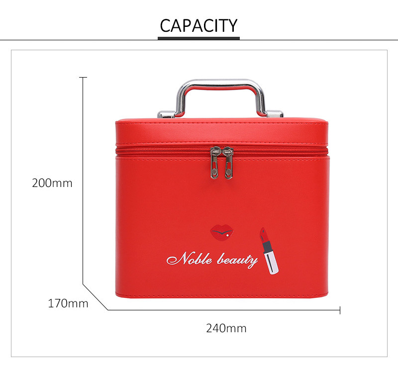 Large Capacity Multifunctional Women PU Make Up Bag