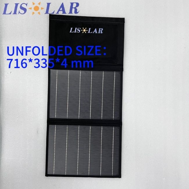 Portable Solar Bag Charger 36V 20W Folding Solar Panel For On The Go Charging