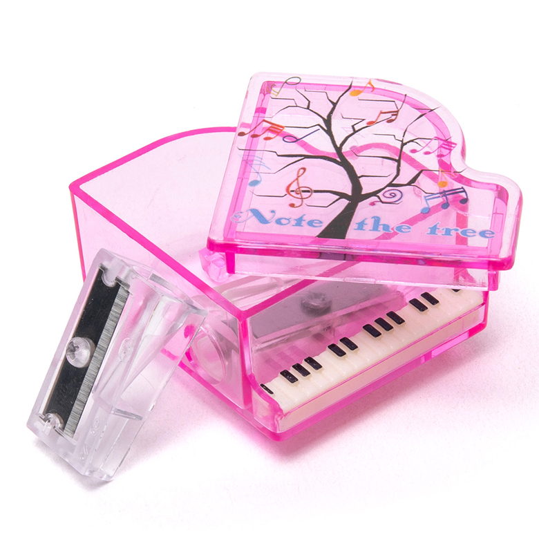 Pink Cute Classroom Piano Kids Pencil Sharpener Mn Steel Bade