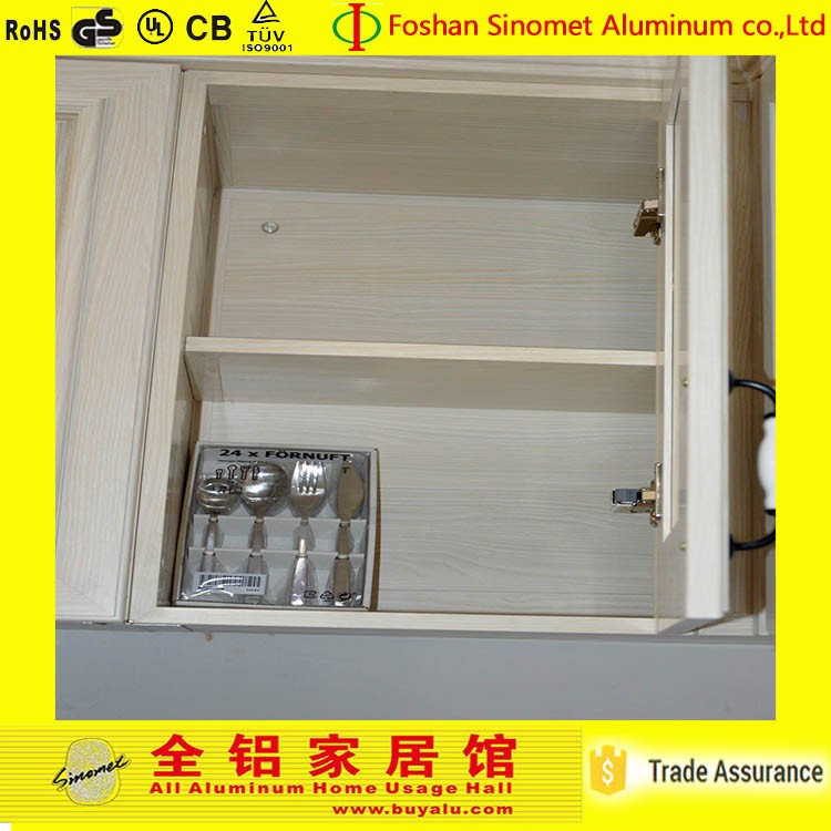 Solid Surface Aluminum Storage Cabinet Durable Aluminum Kitchen Cabinet