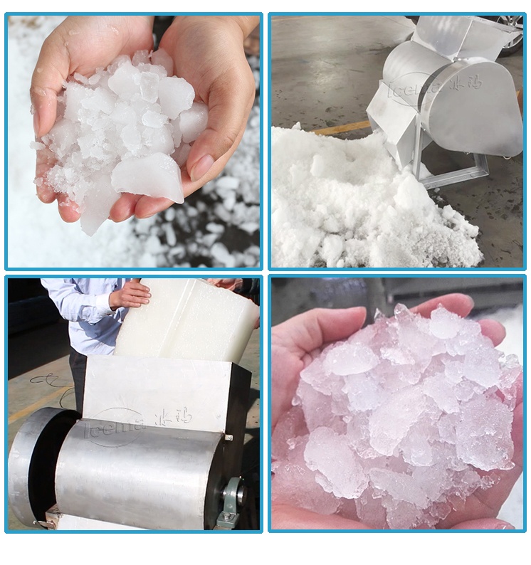 Fresh Keeping Bitzer Compressor ICEMA Mini Ice Maker Machine For Portable Ice Production