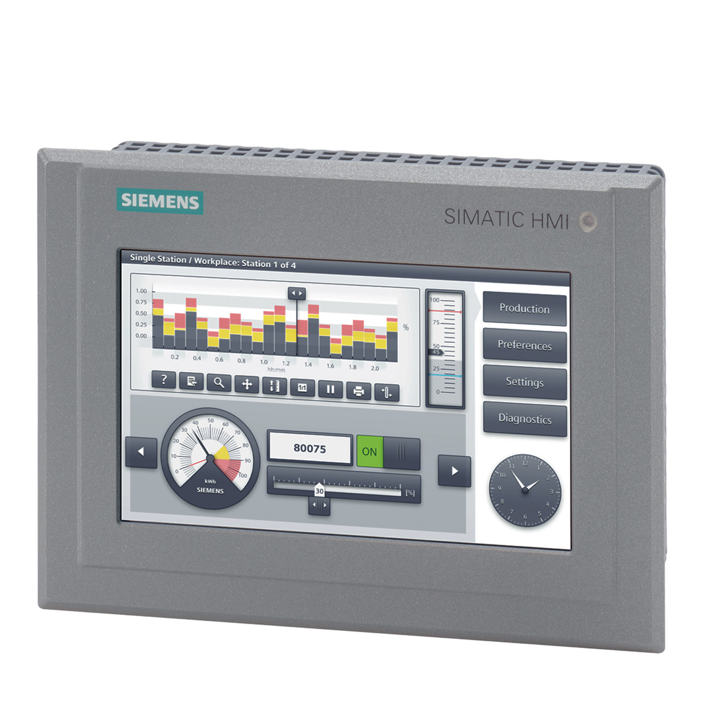 SIEMENS SIMATIC HMI 6AV2124-0GC13-0AX0 SIMATIC TP700 Comfort Panel, 7-inch, Color, Touch