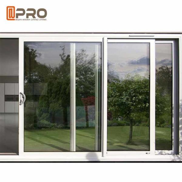 America Style Aluminum Single Tempered Glass Windows And Door Anti - Aging