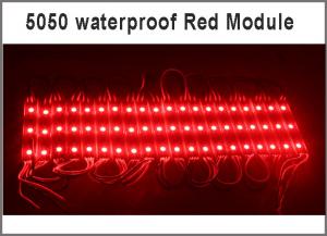 China 20pcs LED modules store front window light sign Lamp 3 SMD 5050 red ip68 Waterproof Strip Light led backlight on sale