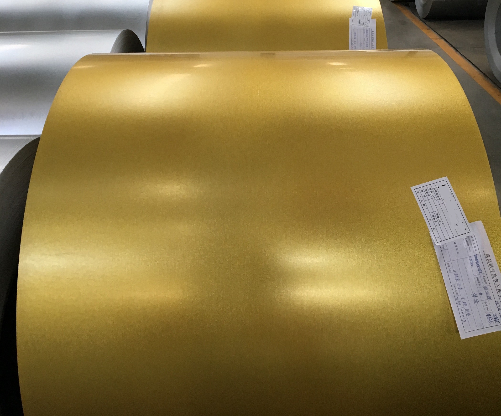 AZ70 Golden Anti-Finger Print Hot Dip Galvalume Metal Coil GL 55% ALU-ZINC Coils G550/SCG570 Full Hard Grade