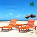 Beach Chair Solid Wooden Outdoor Furniture Folding Recliner Sofa For Hotel