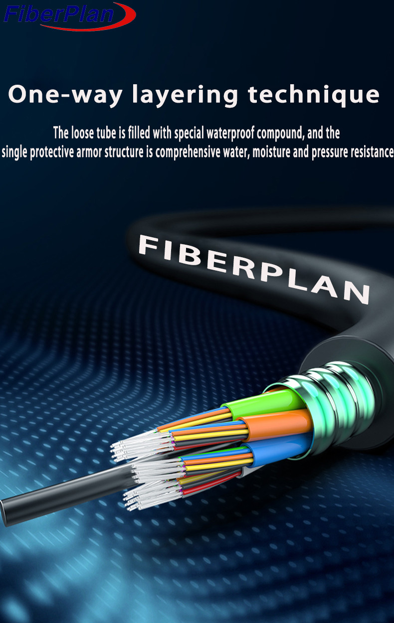 High Quality Fiber Optic Cable Multi Tube Single Armored GYTS