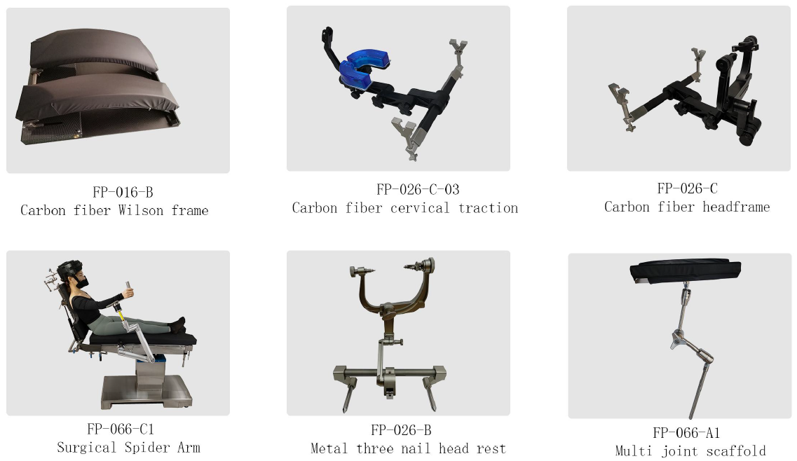 780mm Electro Hydraulic Operating Table All Carbon Fiber Multi Functional Jackson Spinal Surgical Table