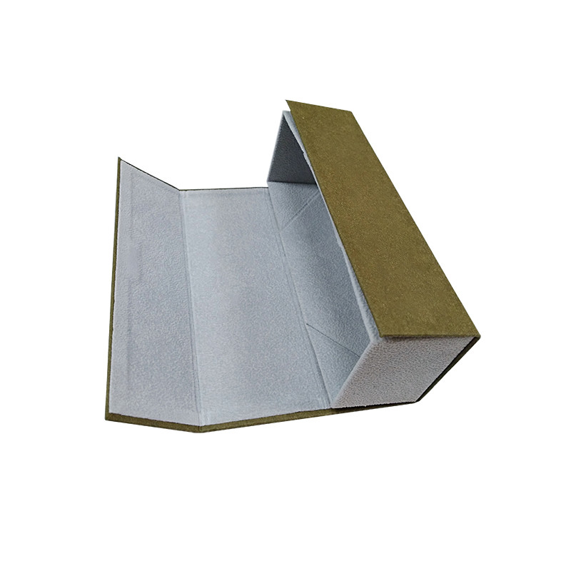 Recycle Material Washed Kraft Paper Folding Sun Glasses Case Box Packaging