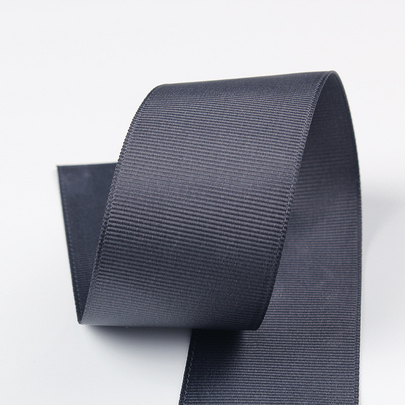 3mm-100mm Solid Assorted Color Polyester Grosgrain Ribbon for Gift Wrapping and DIY Craft
