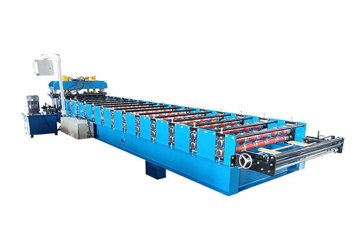 Prepainted Galvanised Iron Glazed Tile Roll Forming Machine 440V 3phase 60Hz