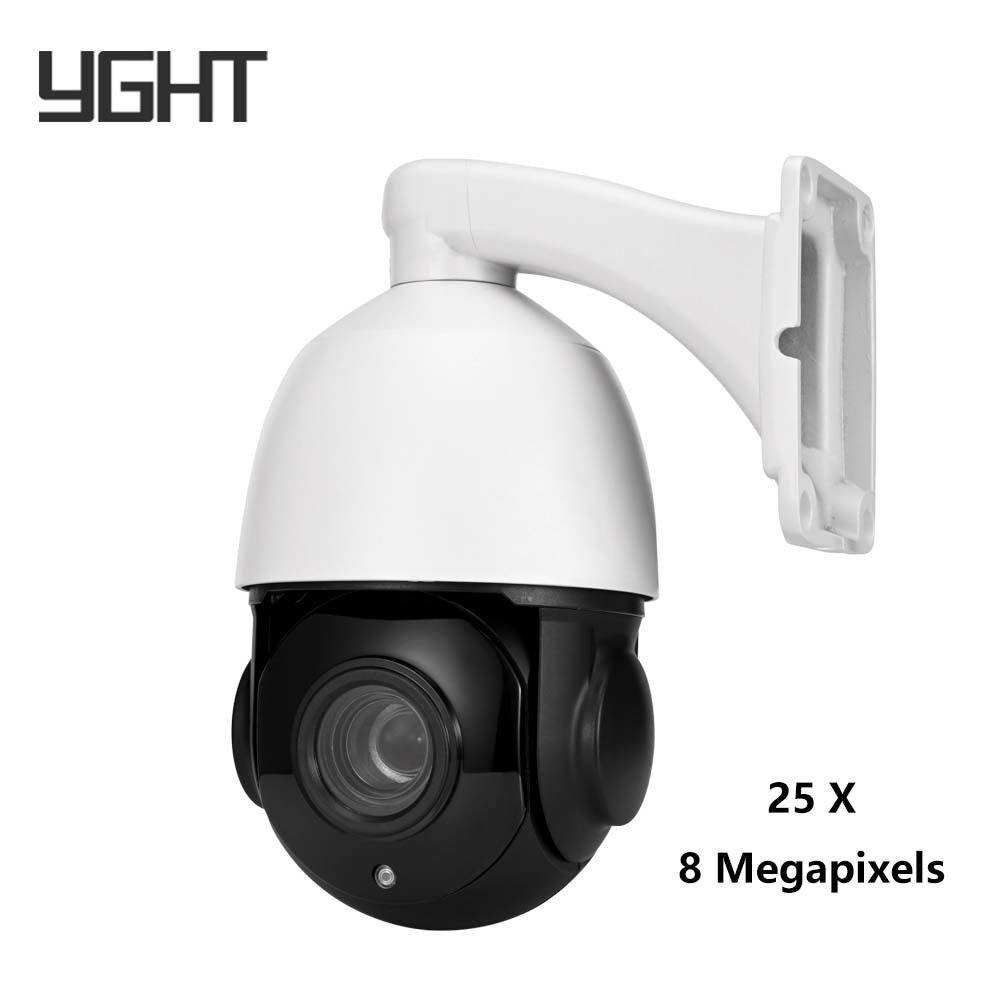 Outdoor Security PTZ Surveillance Camera 8MP CMOS Sensor 100M IR Distance