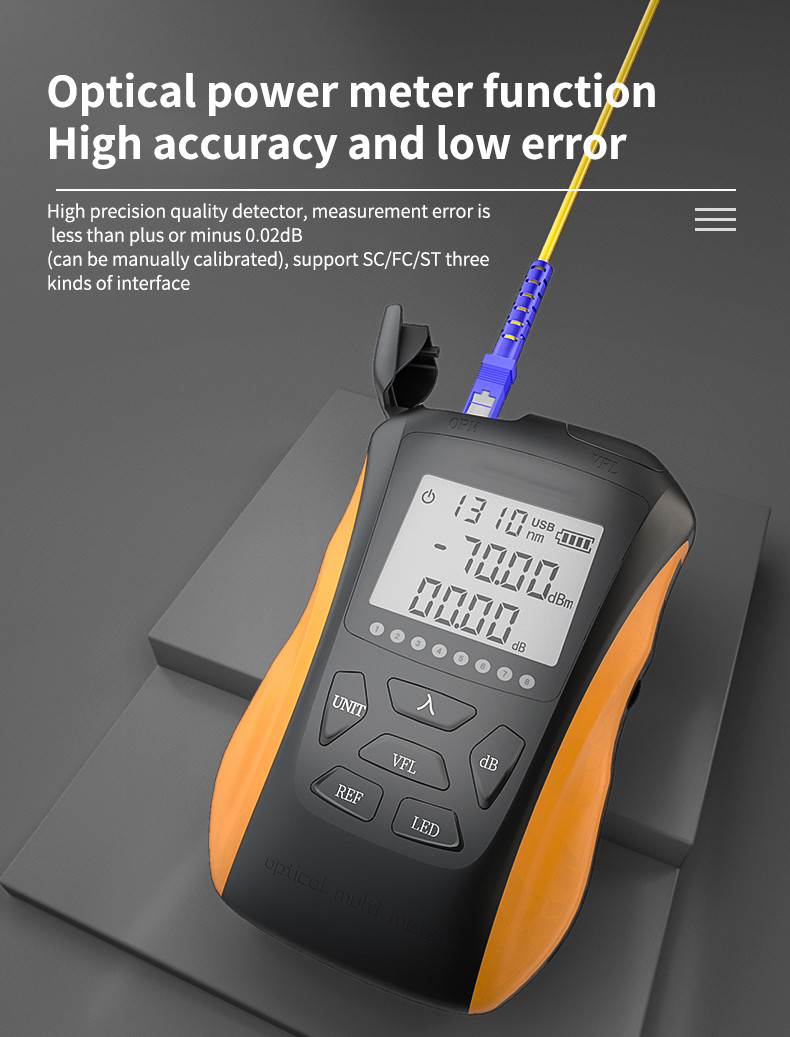 1625nm 15mw Optical Power Meter Multifunction