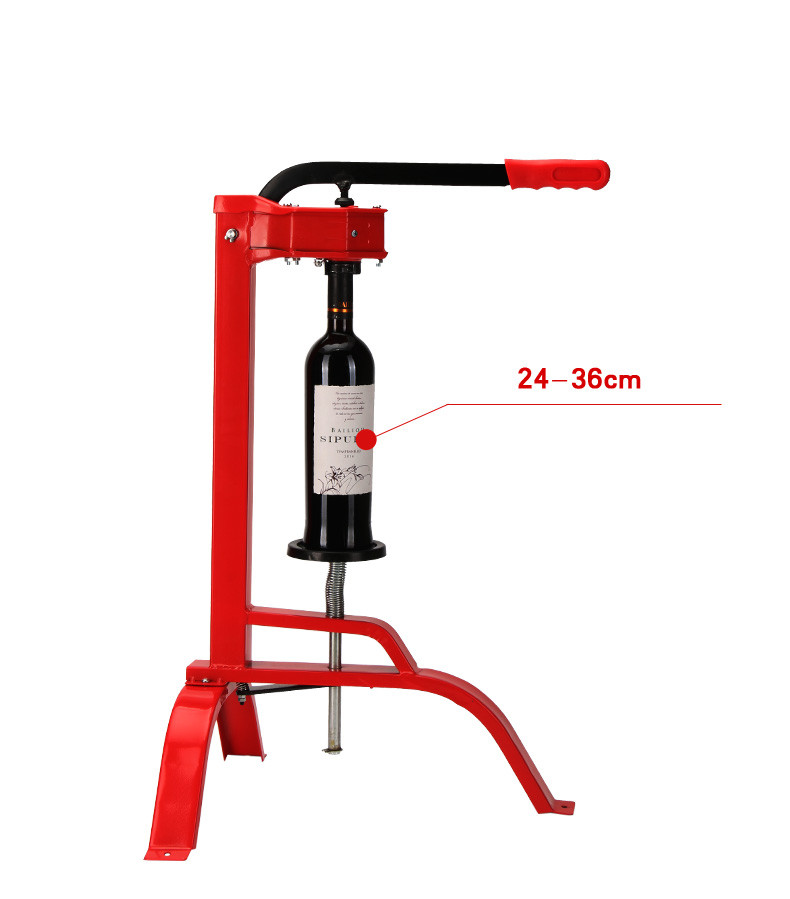 Home Making Wine Floor Corker 5kg Manual Type Metal And Plastic Material