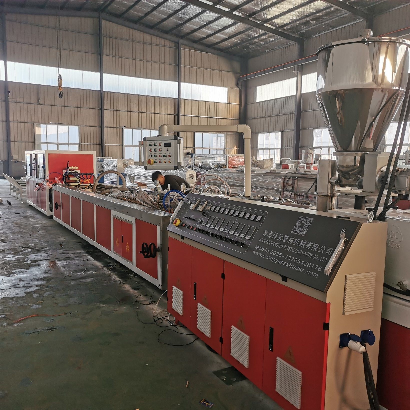 quot PVC Profile Extrusion Machine for Sound Separation and Moisture Proof with YF180 Model and SJSZ55/110 Extruder quot