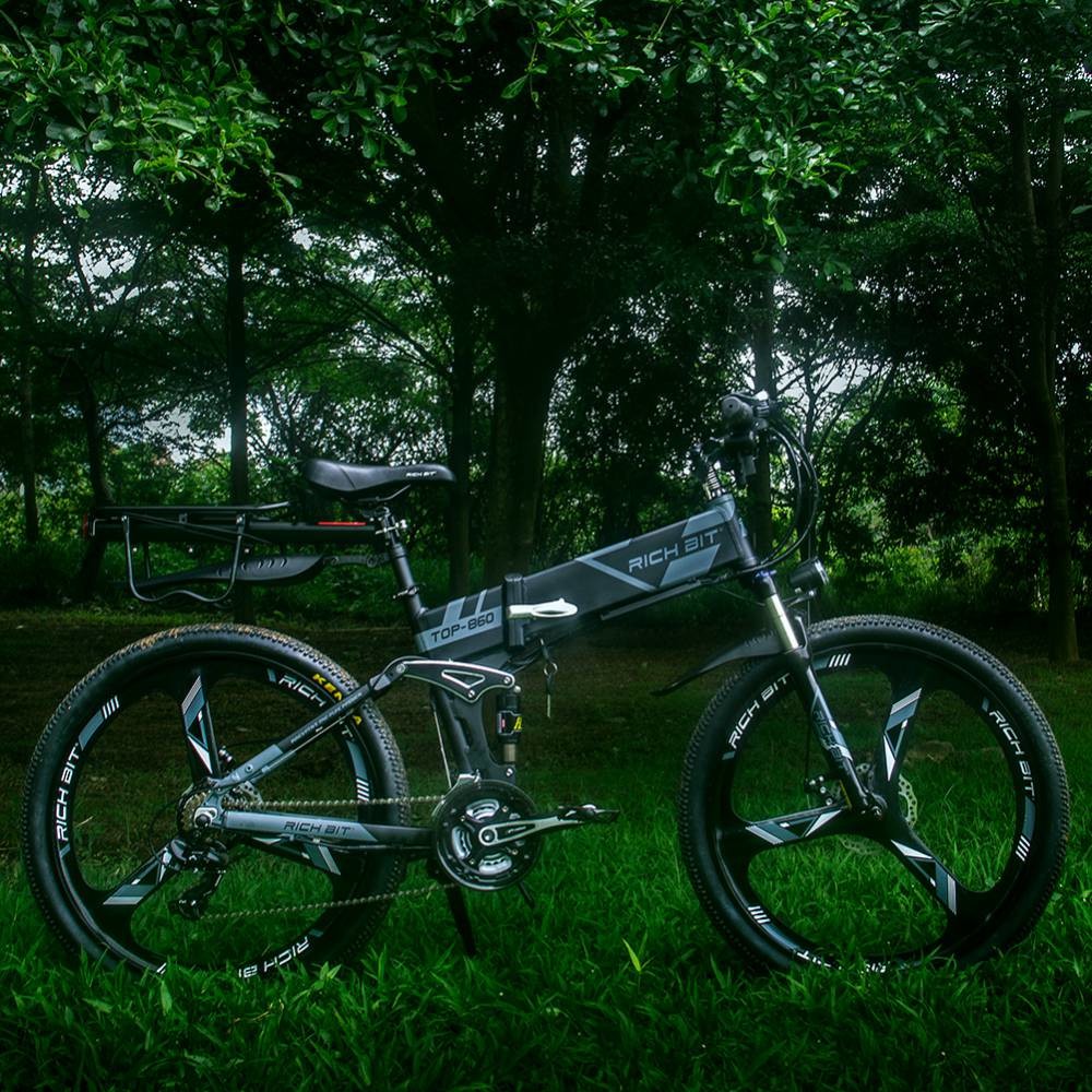 EU STOCK Youth Full Suspension Ebike Rich Bit Top 860 Electric Bike 26 Inch 36v 250w 12.8Ah