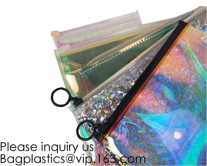 Colored PVC Film Bubble Bag/Special PVC k Bubble Bag/New Material Bubble Mailer With Zipper, bagease, bagplastics