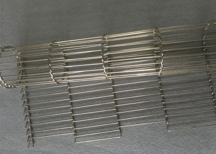 300mm Width Sus304 Flat Flex Conveyor Belt For Fish Process Machine