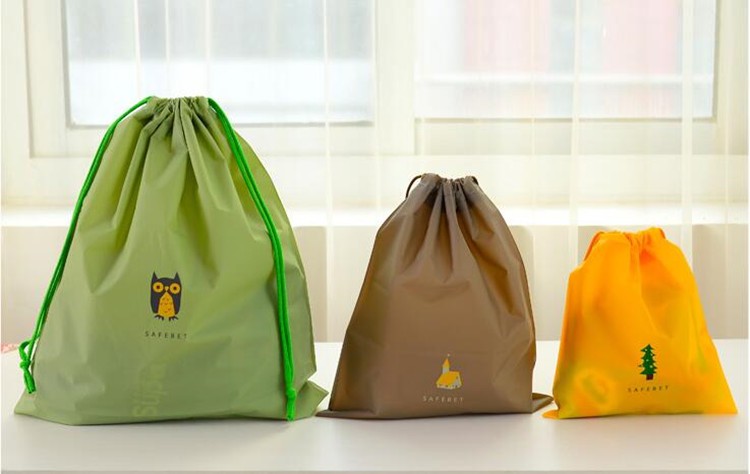 Reusable Sports 210D Polyester Drawstring Bag Backpack Promotional