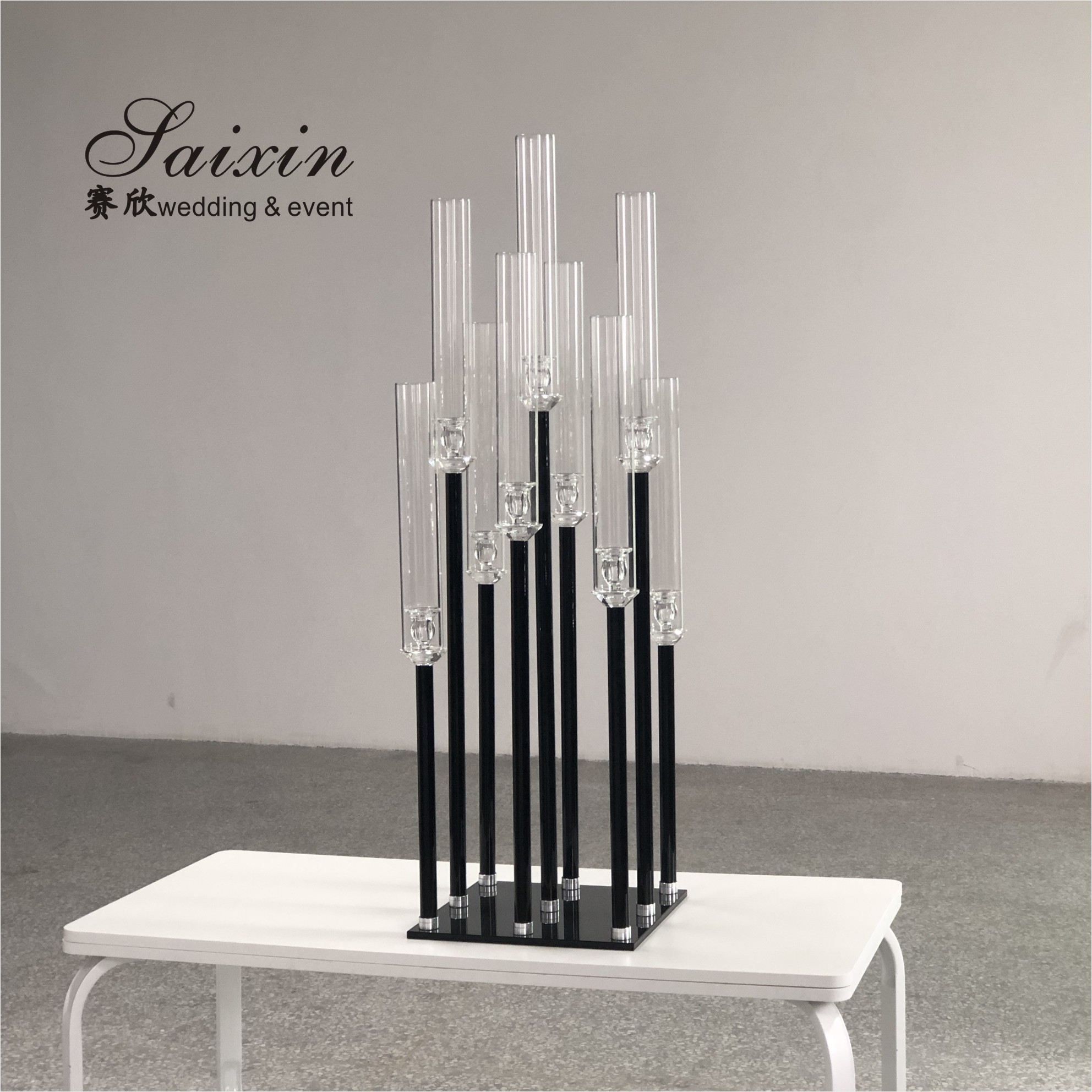 13 Arms Crystal Glass Candelabra Centerpiece Wedding 150CM