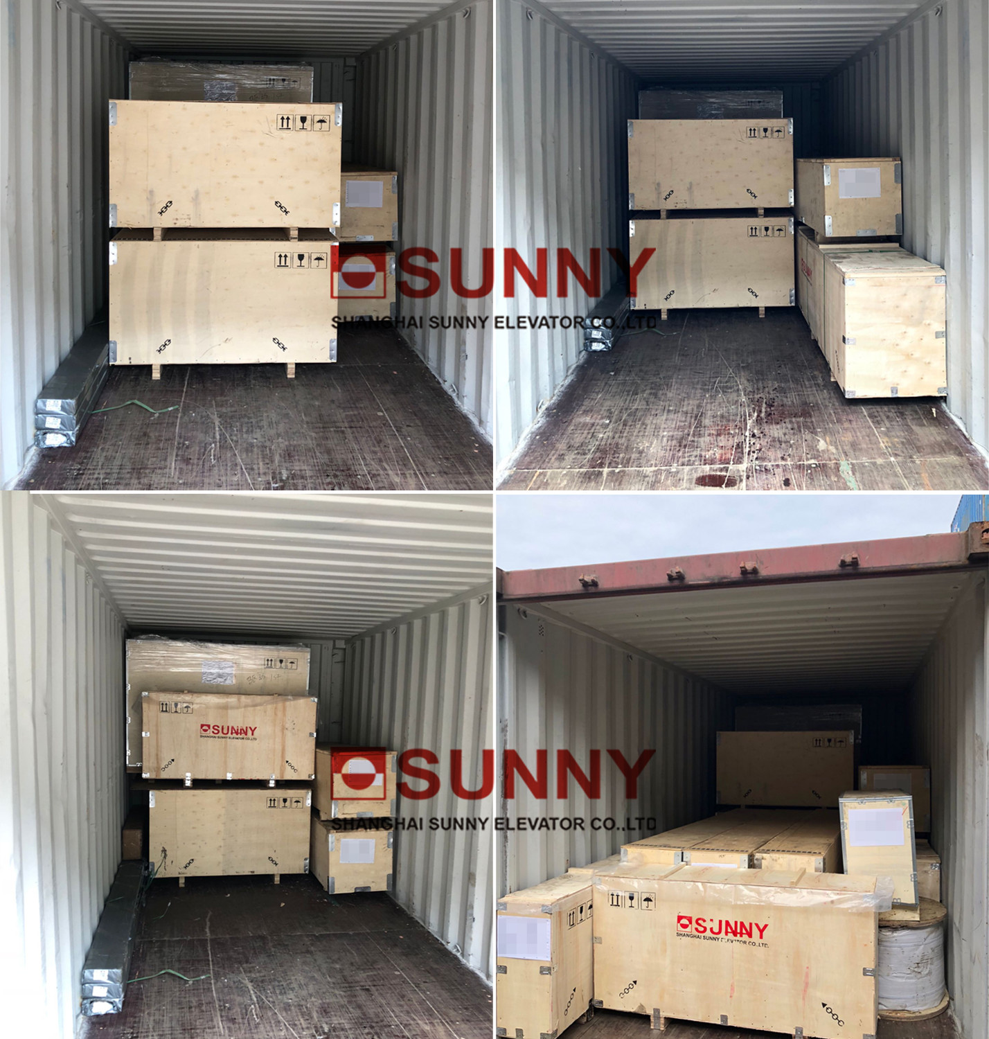Modern Residential Home Elevators SUNNY Lift Steel Band Style 0.4m/s