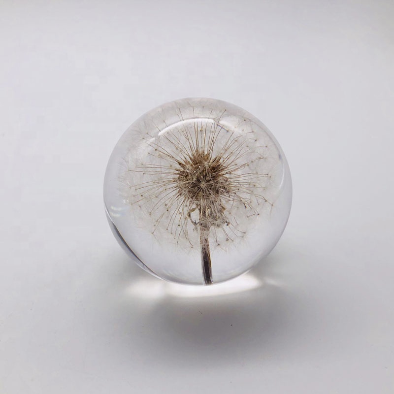 2.7" Resin Flower Paperweight 3D Dandelion Paperweight
