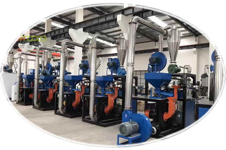 Automatic PP Plastic Pulverizer Machine PE Disc Mill Pulverizer