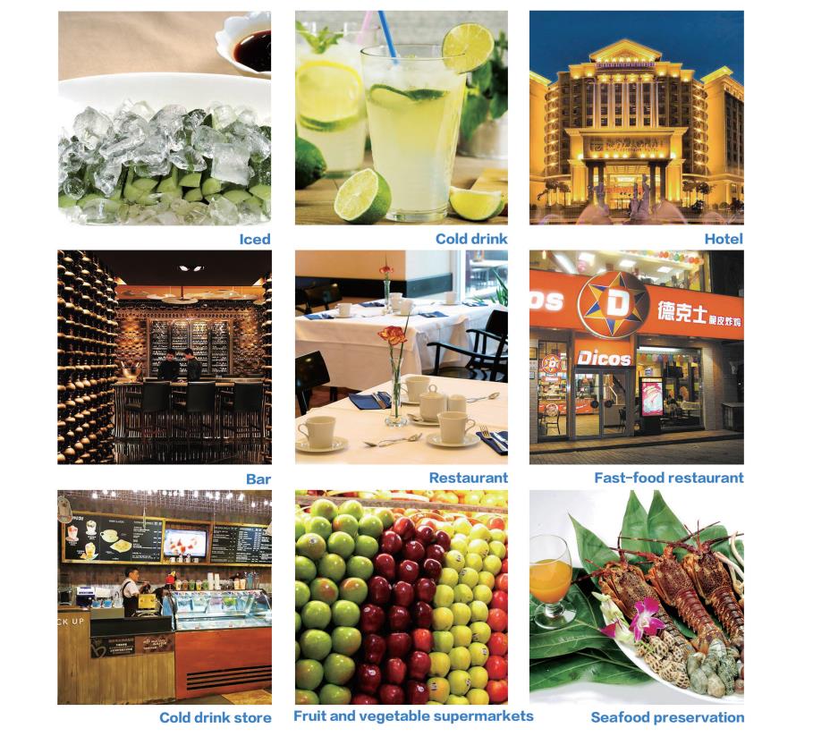 Cafes Bars Restaurant Commercial Ice Tube Maker Machine 380V/3P/50Hz