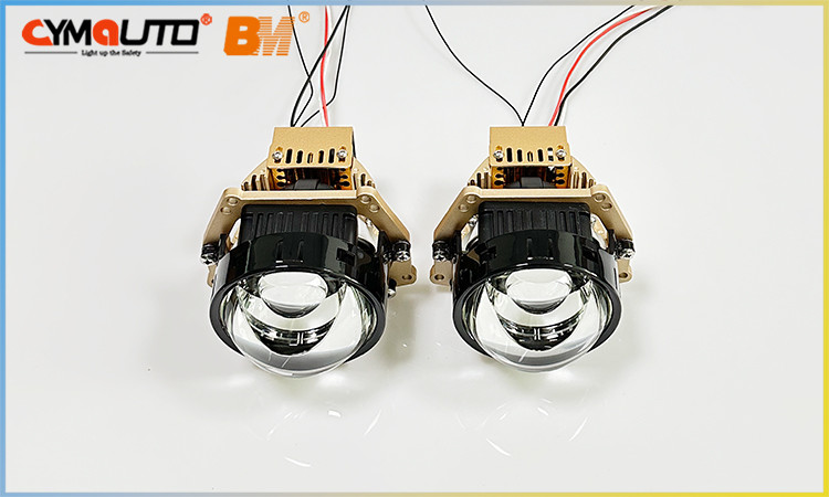 60w / 70w Car LED Light Headlight Bulb Dustproof Bi Laser Projector Lens