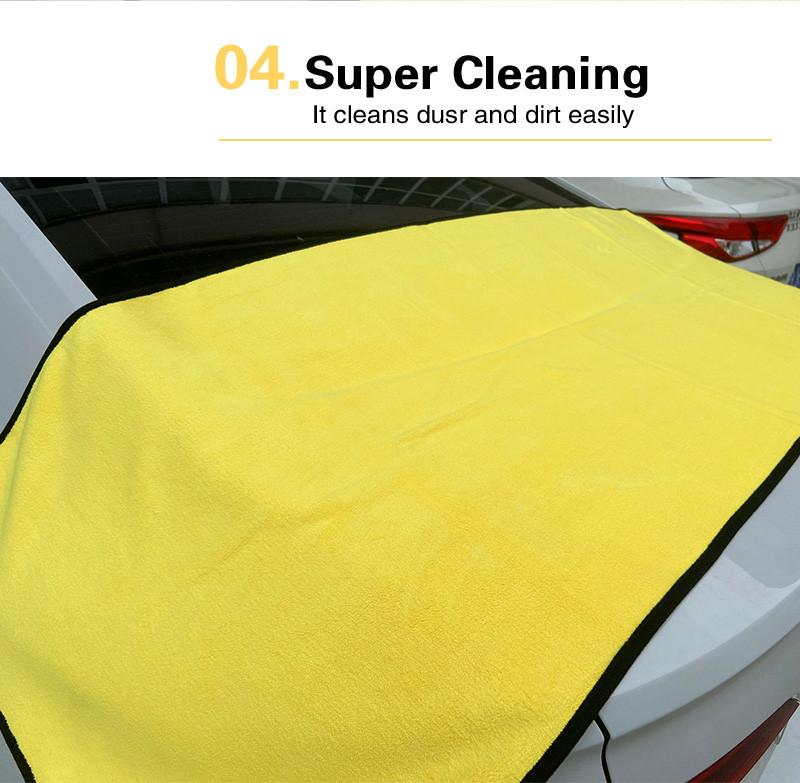 160*60cm 30*30cm Auto Drying Towels Microfiber Cloth For Car Wash