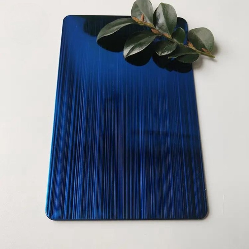 Brushed Hl 316l Stainless Steel Sheet gold plated Stainless Steel Plate