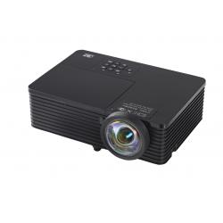 China Cheap Price Portable Short Throw Laser Lamp Projector 3200lm 30''-300'' Size With Black Color for sale