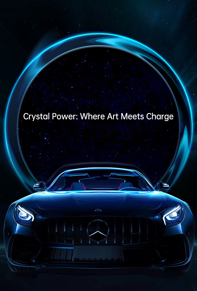 Crystal Ambient Light Magsafe Charger Car Mount Customized For Fast Charging