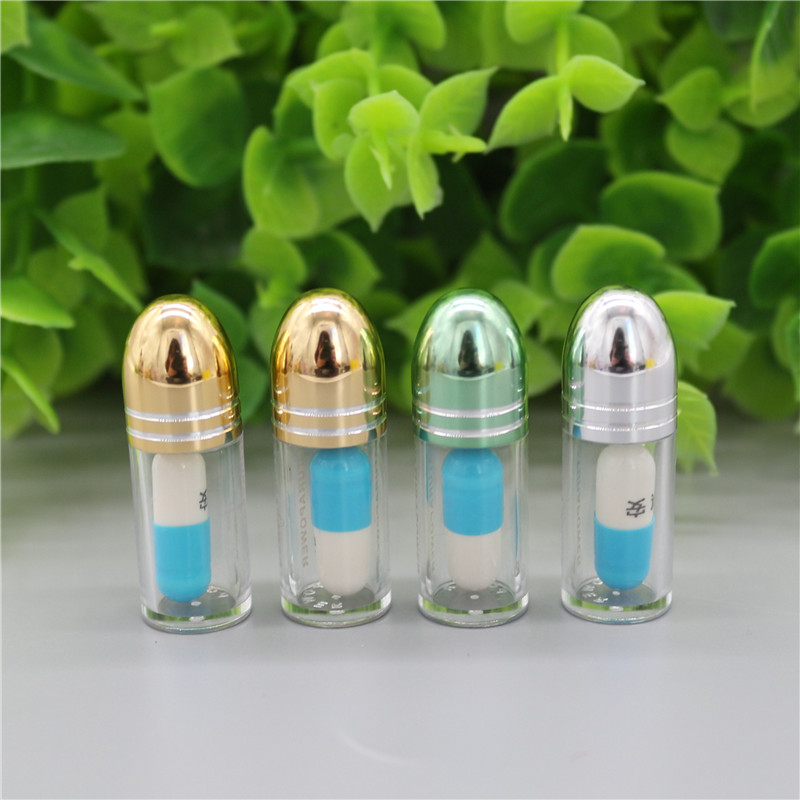 15mm PS Clear Plastic Pill Bottles Container One Capsule