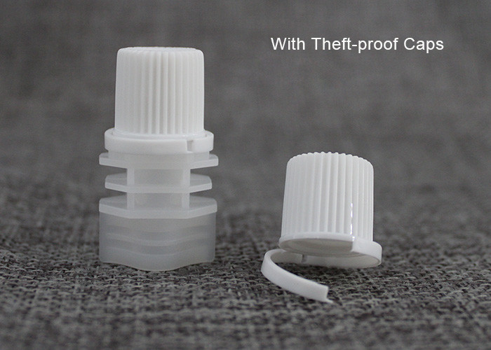 External Dia 10.5mm Plastic Spout Caps For Baby Fruit Clay Food Standup Pouch Bags